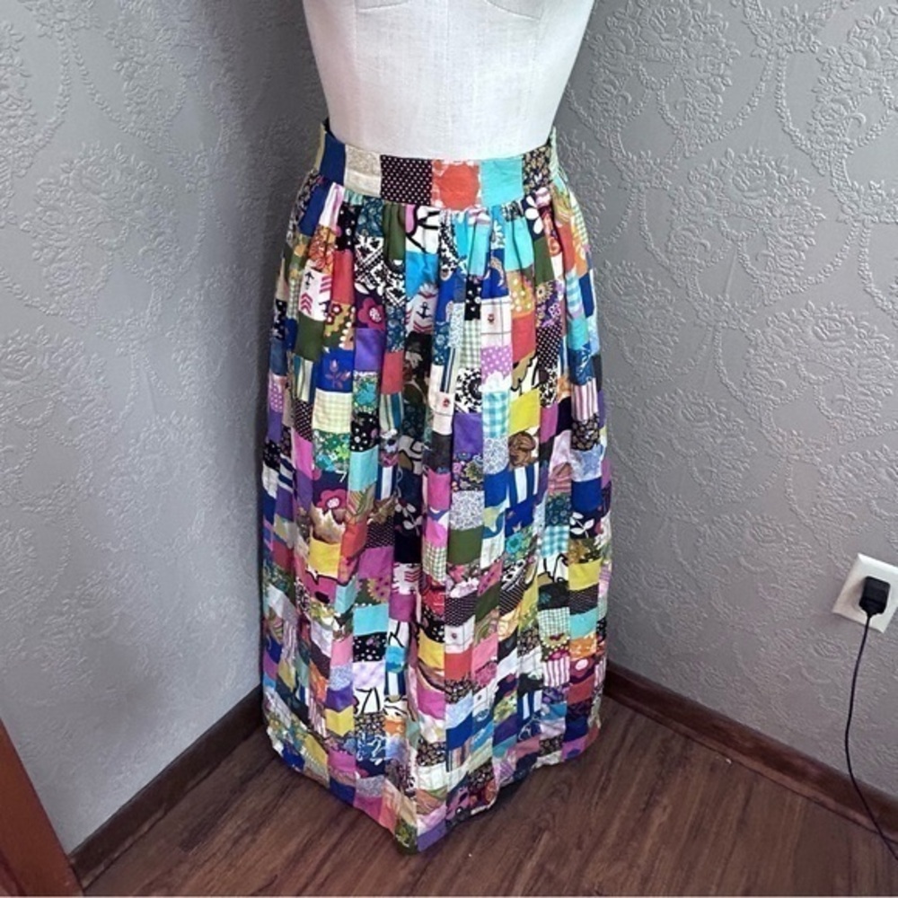Vintage 70’s handmade patchwork skirt very goods condition